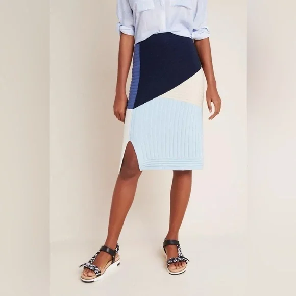 Maeve by Anthropologie Color blocked Sweater Pencil Skirt Small - Picture 4 of 10